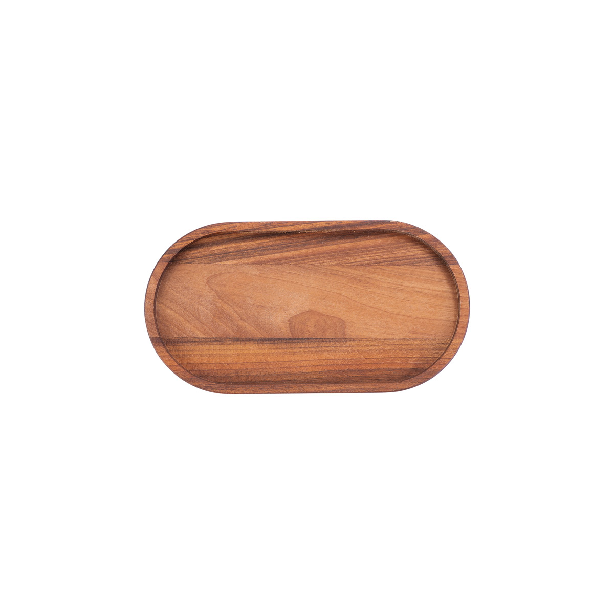 Bowls & Dishes - Serveerplank - walnoot - ovaal - 22.5 x 12 cm