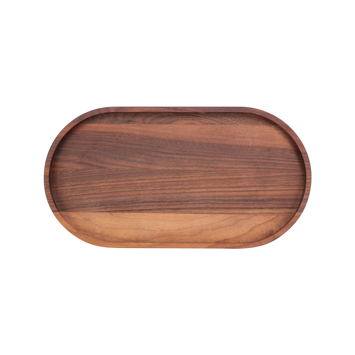 Bowls & Dishes - Serveerplank - walnoot - ovaal - 32 x 17 cm