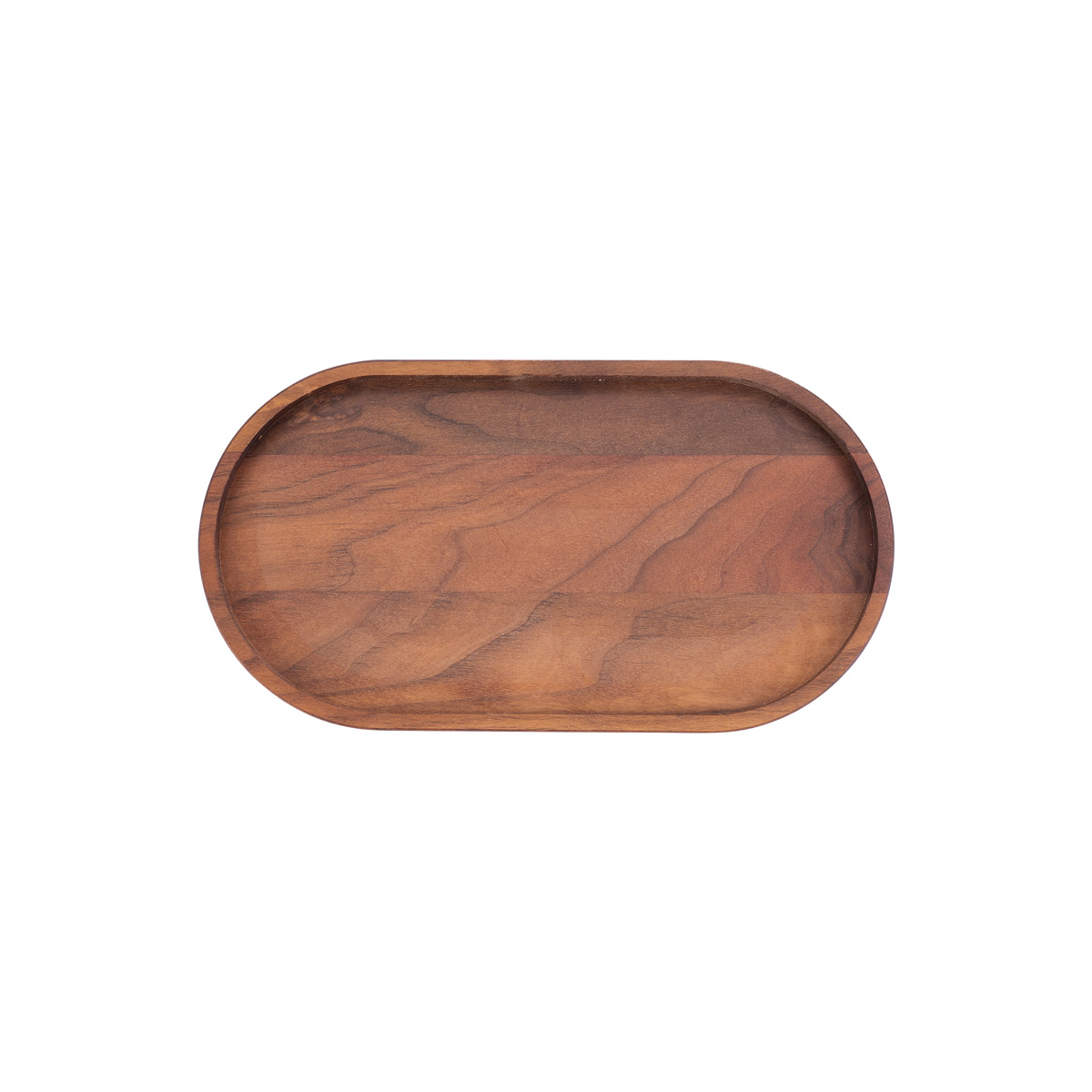 Bowls & Dishes - Serveerplank - walnoot - ovaal - 27 x 14.5 cm
