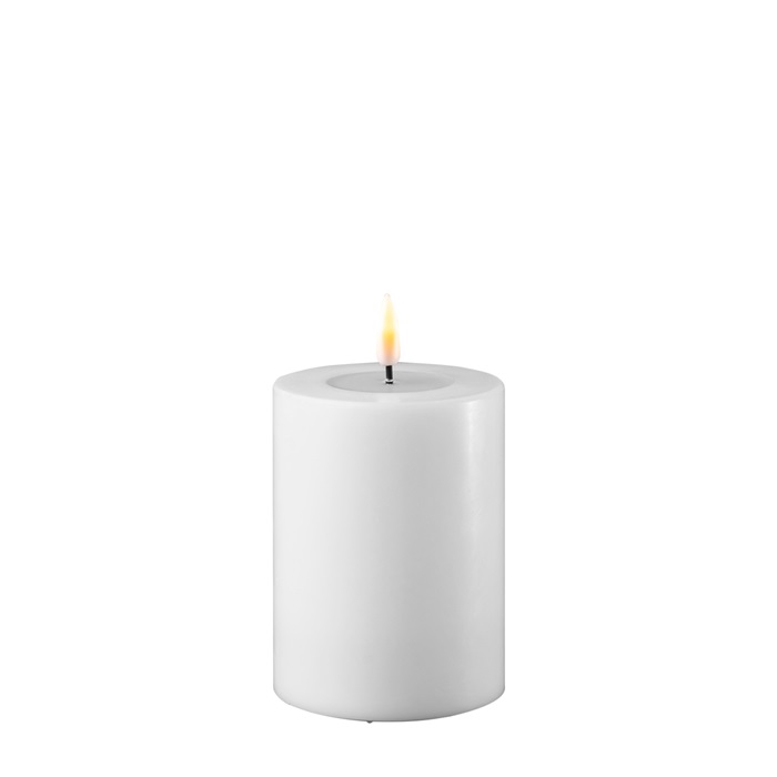 Deluxe Homeart - led kaars - wit - 7.5 x 10 cm