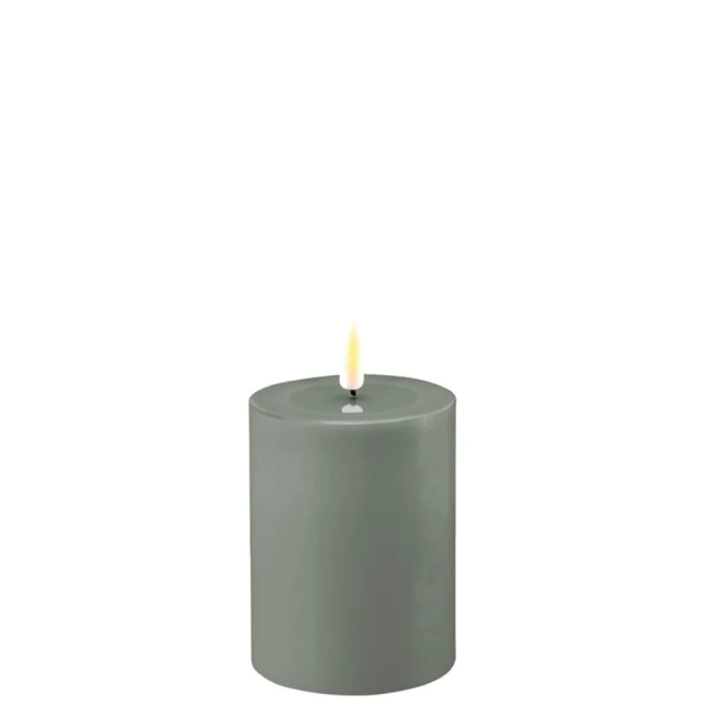Deluxe HomeArt - led kaars - groen - 7.5 x 10 cm