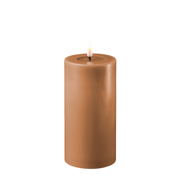 Deluxe HomeArt - led kaars - caramel 7.5 x 15 cm