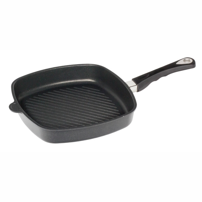 AMT Gastroguss - grillpan BBQ met ruitpatroon - 28 x 28 cm