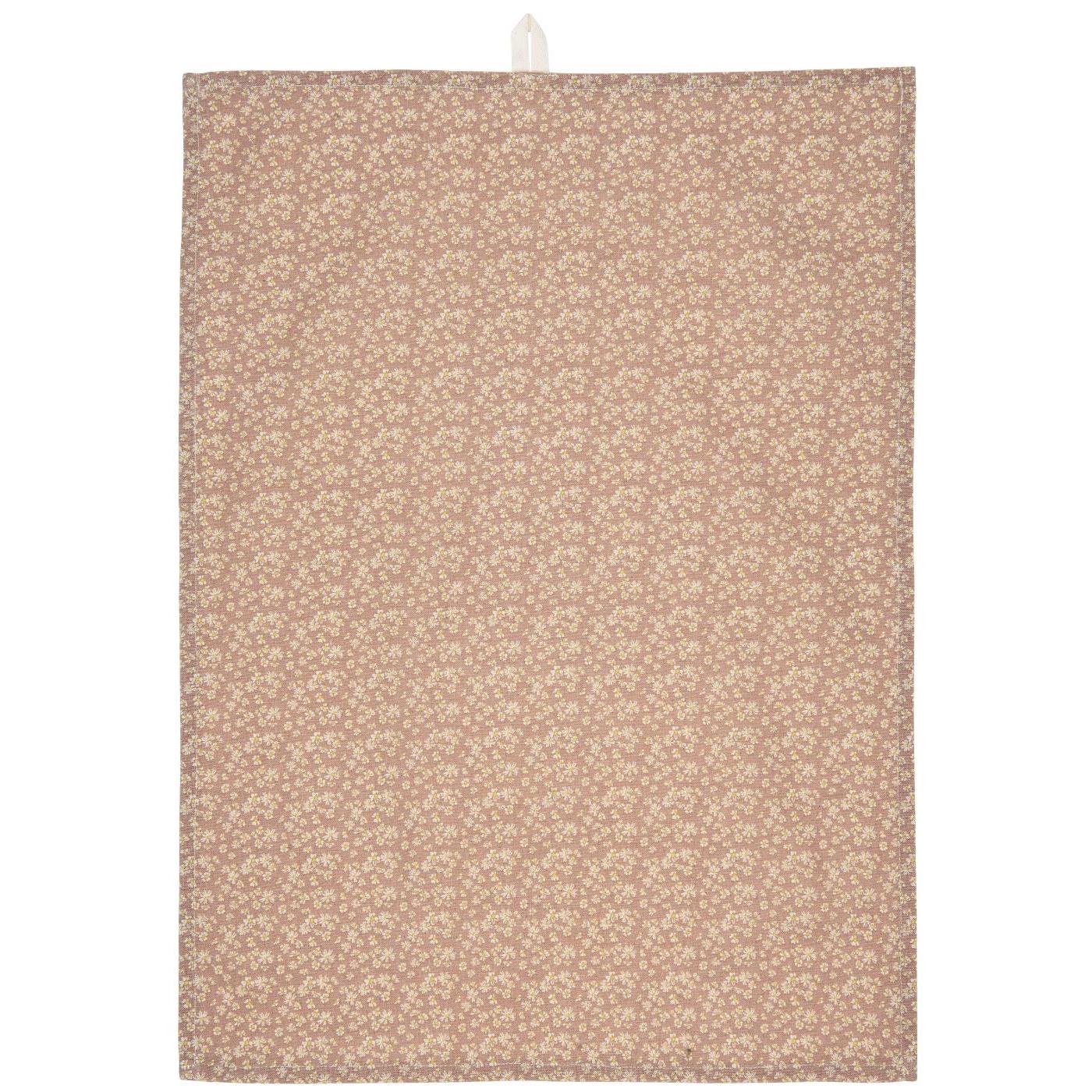 IB Laursen - theedoek Beate - bloem lichtroze - 50 x 70 cm