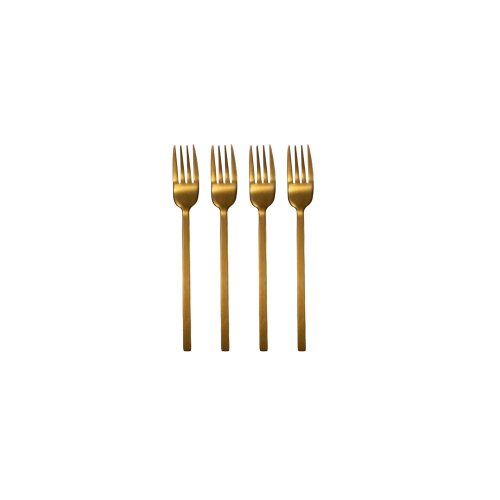 Leeff - gebaksvorkjesset Charlot - rosé gold - 4-dlg