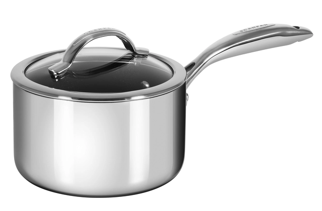 Scanpan - HaptiQ steelpan met deksel - met ijzersterke anti-aanbaklaag - 16 cm