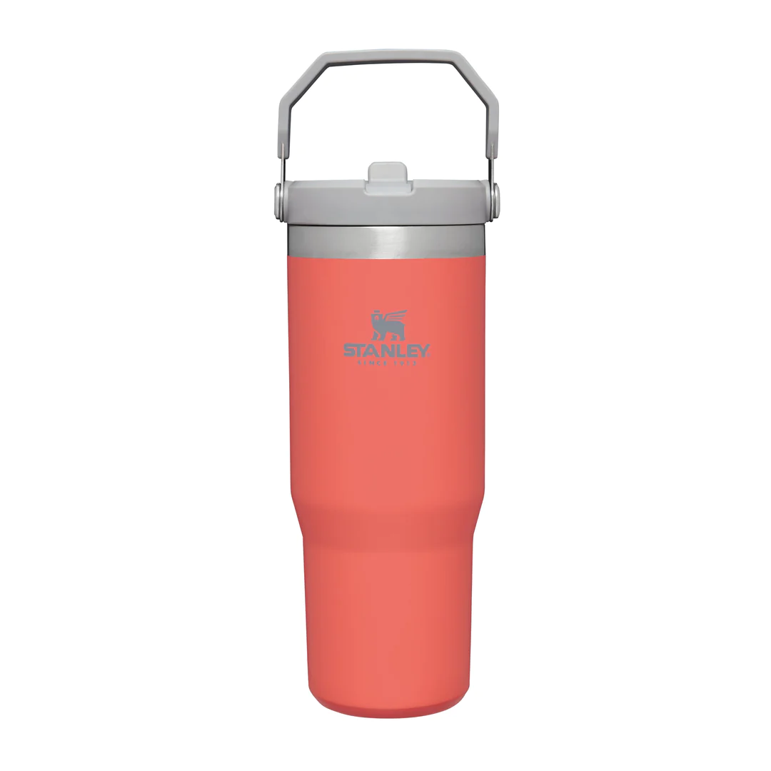 STANLEY - WATERFLES CLASSIC ICEFLOW FLIP STRAW TUMBLER - GUAVA - 0.89 LTR