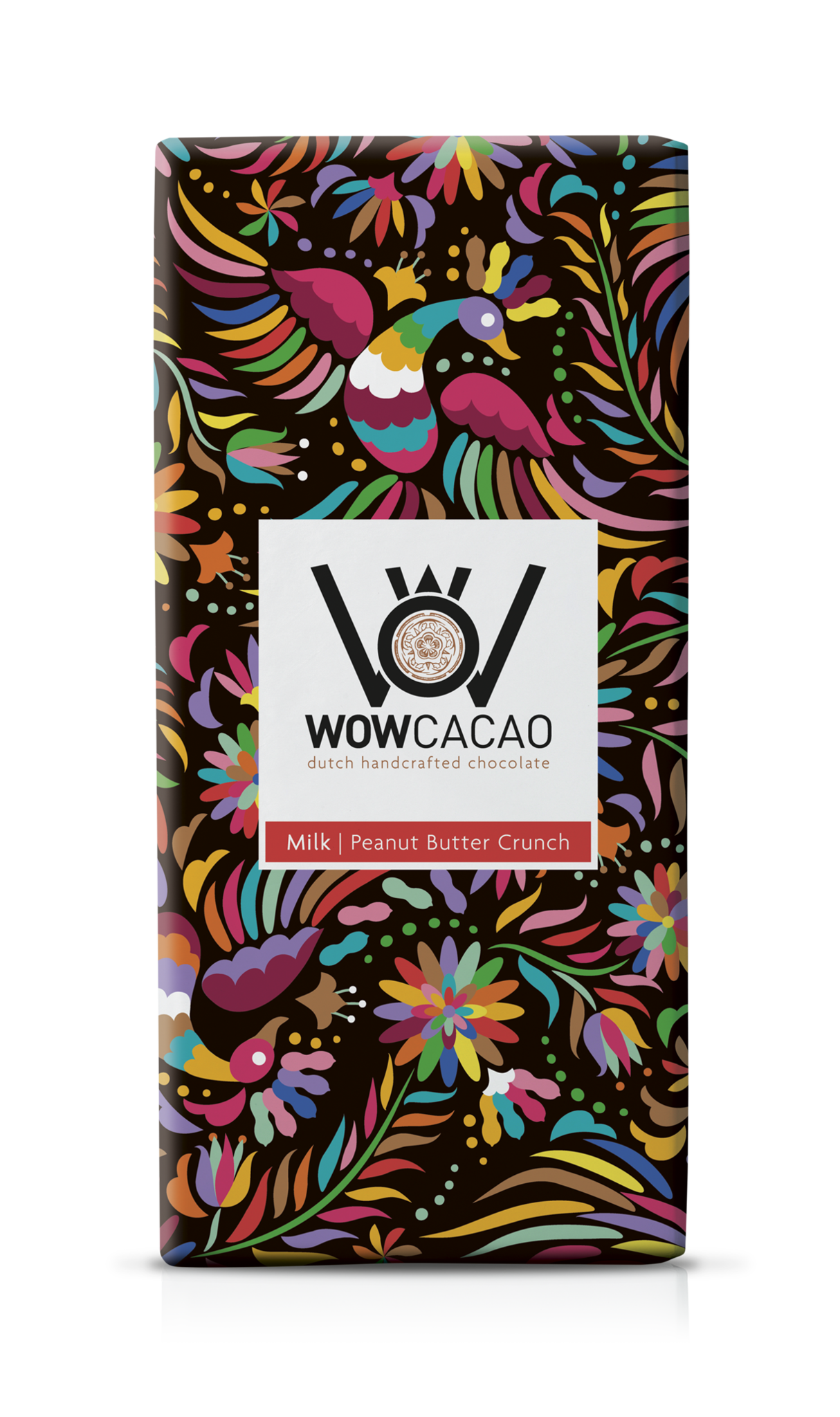 WOW Cacao - chocoladereep melk - peanutbutter crunch