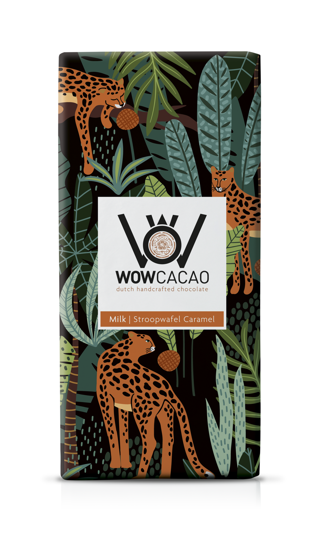 WOW Cacao - chocoladereep melk - stroopwafel caramel