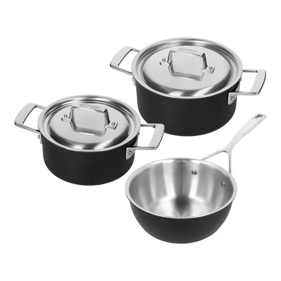 Demeyere - Black 5 - pannenset 3-delig