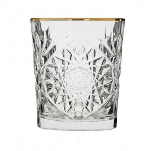 Libbey - Hobstar glas - gouden rand - 35 cl