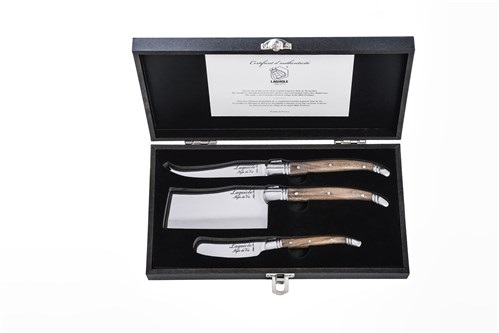 Style de Vie - Laguiole - Kaasmessen set - olijfhout