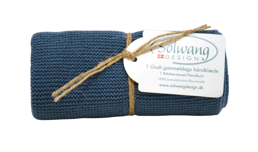 Solwang Desing - keukendoek - donker rustiek blauw