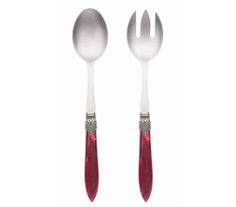 Kom Amsterdam - slacouvert Murano - set van 2 - bordeaux rood