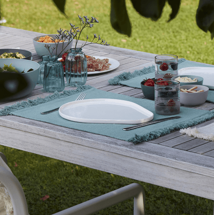 Point-Virgule - placemat - 100% gerecyled katoen - mintgroen