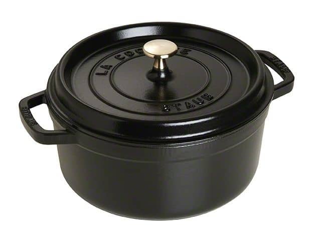 Staub - stoof-/braadpan rond - zwart - 24 cm